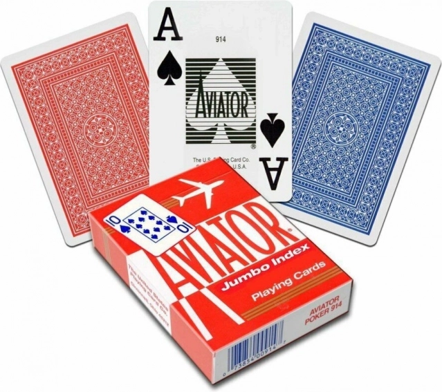 Cartes Aviator à grand index Jumbo
