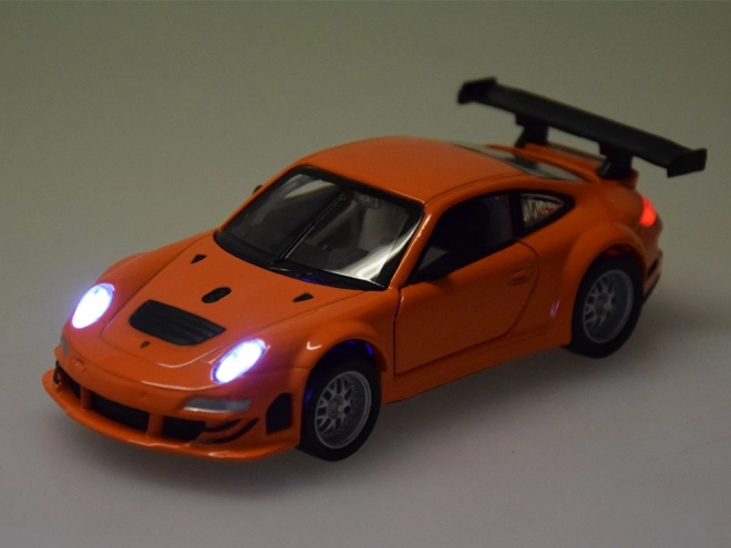 Modèle métallique Porsche 911 GT3 RSR 1:32 avec lumière et son