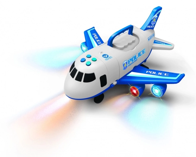 Avion de police avec soute ouvrante