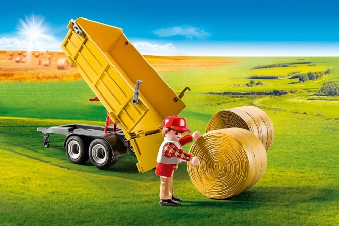 Ensemble de figurines Terre 9317 Tracteur avec remorque
