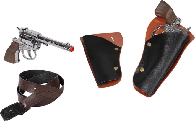 Ensemble de cow-boy avec 2 revolvers et ceinture Gonher