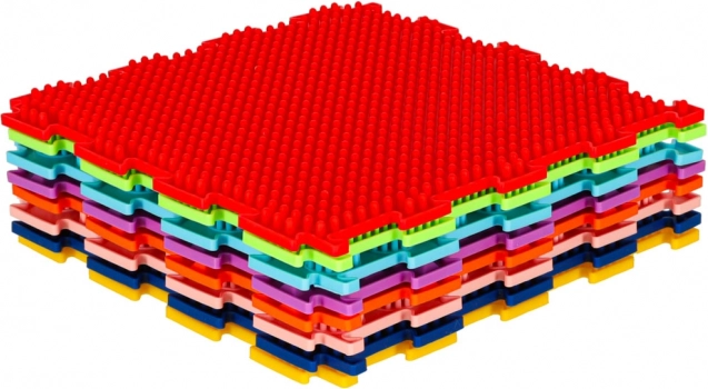 Tapis puzzle sensoriel orthopédique pour massage des pieds