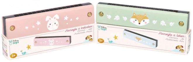 Harmonica rose pour enfants avec décor