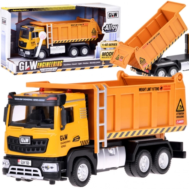 Camion basculant avec effets sonores et lumineux