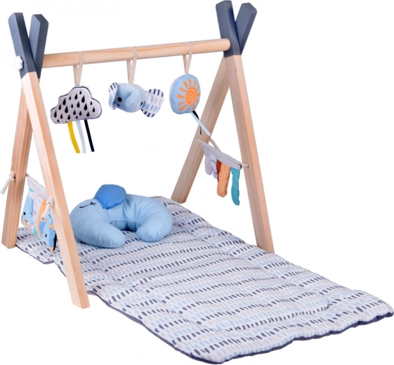 Structure en bois naturel pour un jeu en toute sécurité