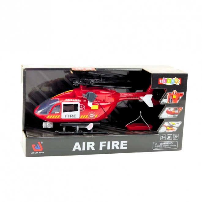 Hélicoptère de pompiers avec lumières et sons 1:12