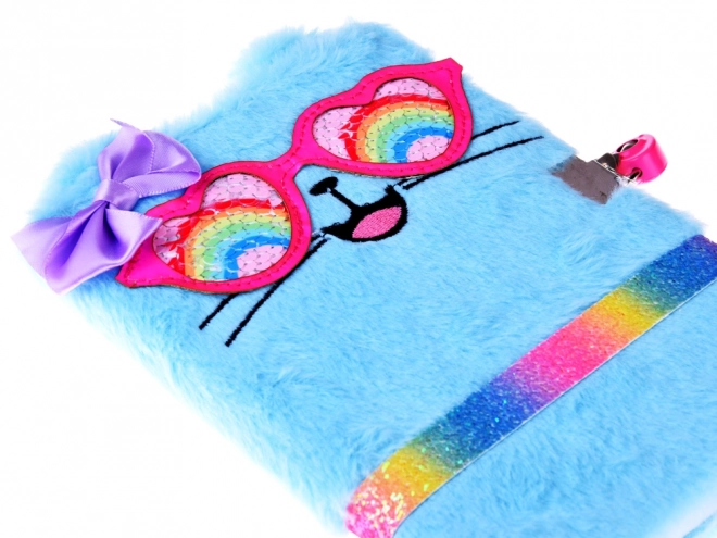 Journal Secret avec Clé Chat Bleu