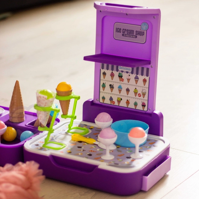 Woopie stand portatif avec crème glacée 3 en 1 ensemble 62 pcs