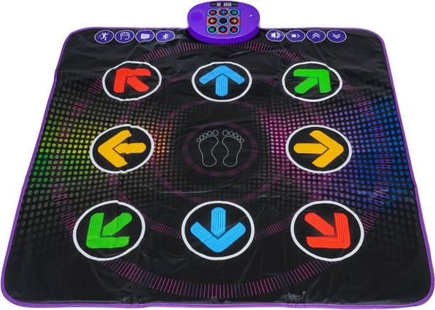Tapis de danse musical noir