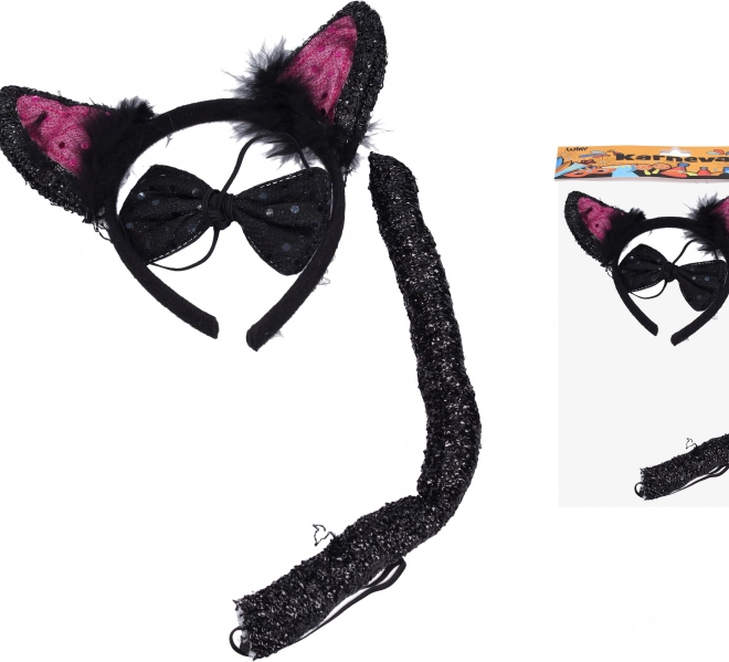 Ensemble de carnaval - Chat noir