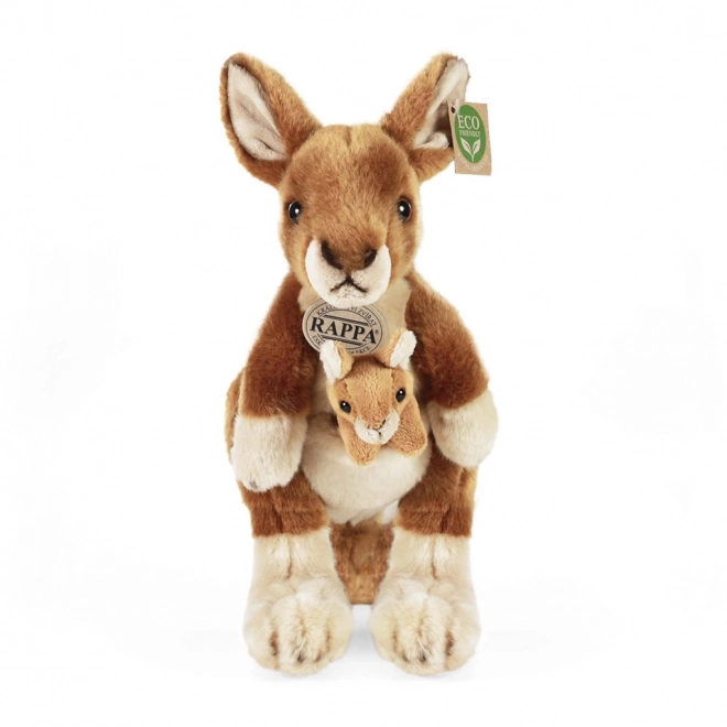 Rappa Kangourou en peluche avec bébé 27 cm ÉCOLOGIQUE