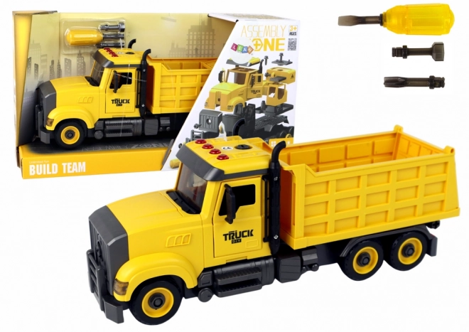 Camion pliant jaune