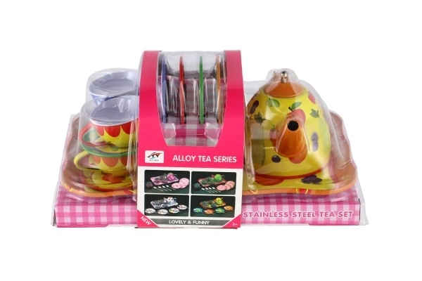 Ensemble de vaisselle en fer-blanc pour thé 14 pcs