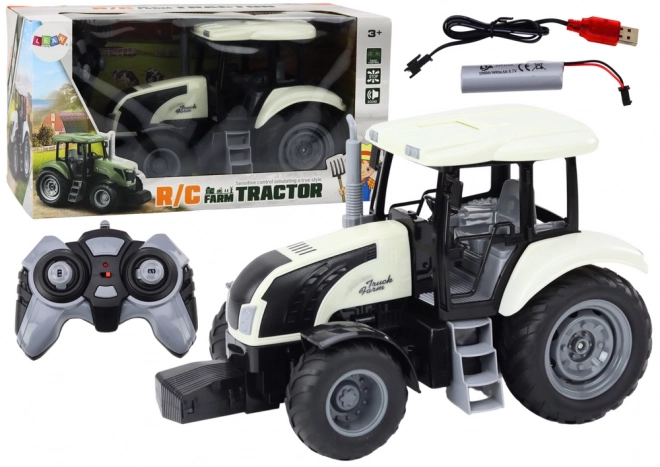 Tracteur télécommandé RC 2.4G Sounds Blanc