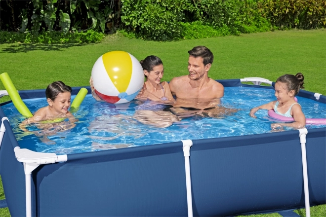 DeluxeJr Steel Pro Rack Piscine 259x170x61 BESTWAY pour le jardin