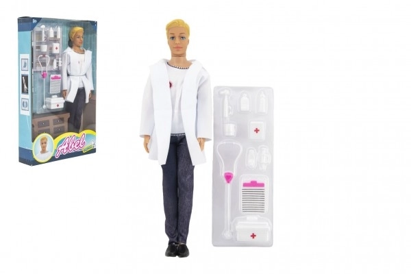 Docteur jouet plastique 30cm avec accessoires en boîte 20x33x5cm