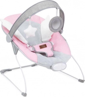 Transat vibrant pour bébé MoMi TULI rose
