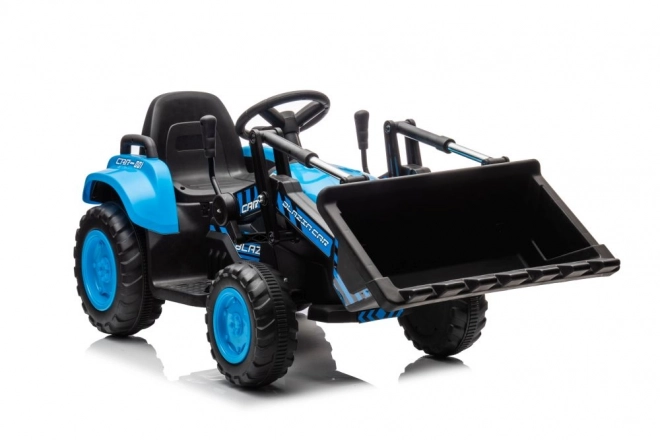 Tracteur électrique pour enfants avec benne bleu