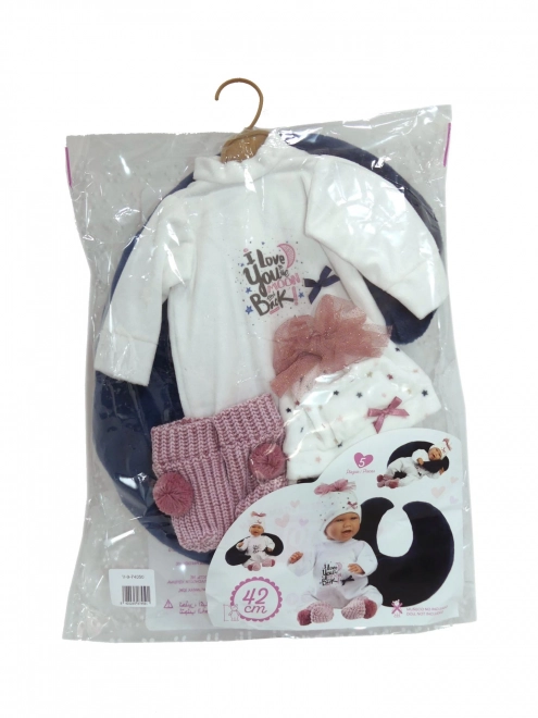 Llorens M740-50P tenue pour poupée bébé NOUVEAU-NÉ taille 40-42 cm