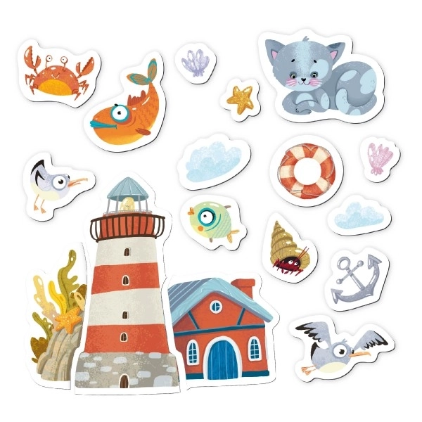 Jeu magnétique Chat et phare