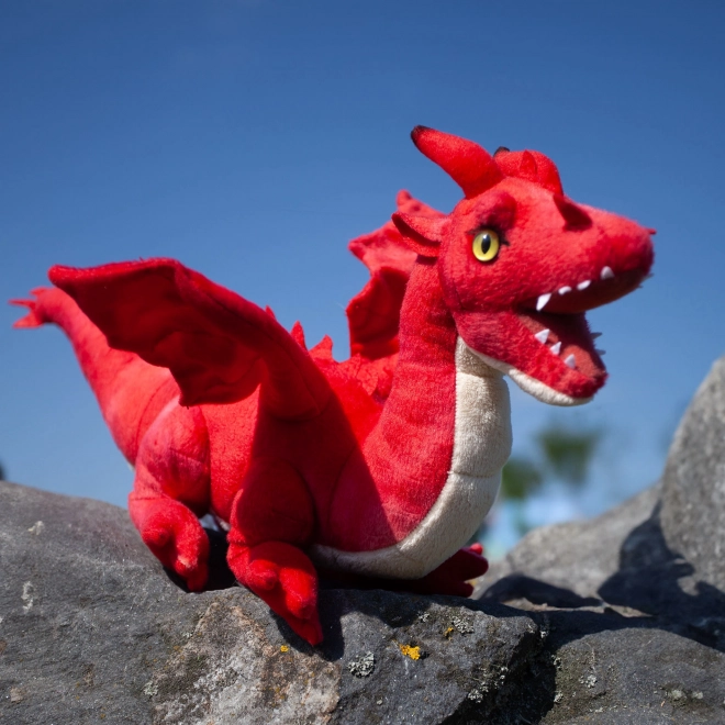Dragon en peluche rouge ECO-FRIENDLY 40 cm