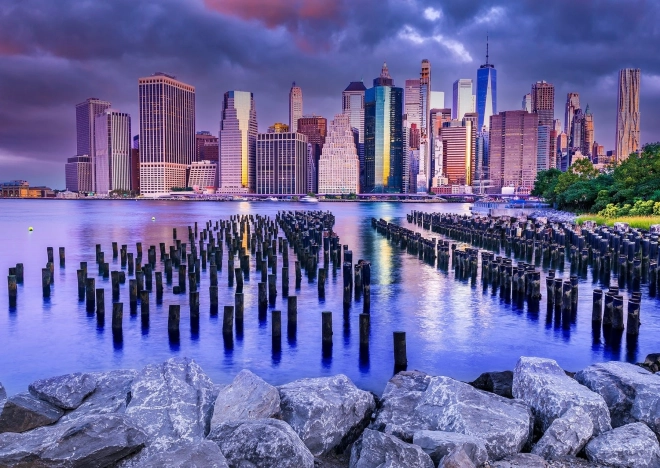 Profitez du puzzle ciel couvert Manhattan, New York 1000 pièces