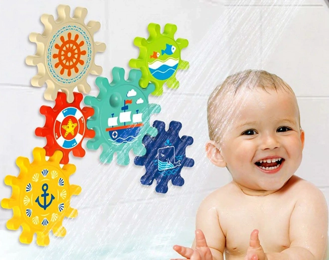 Woopie Jouet de bain pour enfants avec engrenages