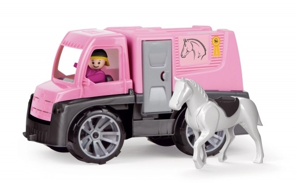 Auto Truxx transport de chevaux avec figurines en plastique 26cm dans une boîte 39x22x16cm 24m+