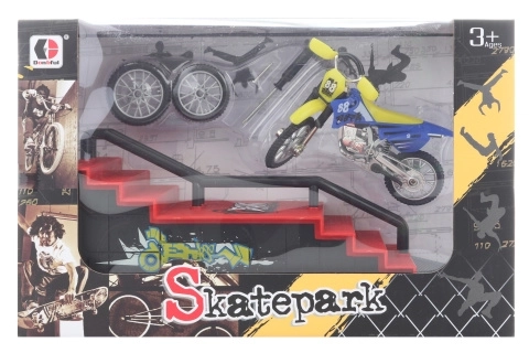 Rampe avec moto à visser