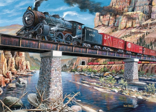 Puzzle Locomotive sur le pont 1000 pièces