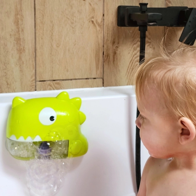Jouet de bain dinosaure à bulles vert