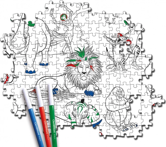 Puzzle Recto-verso Clementoni Zafari : Dans la jungle 104 pièces