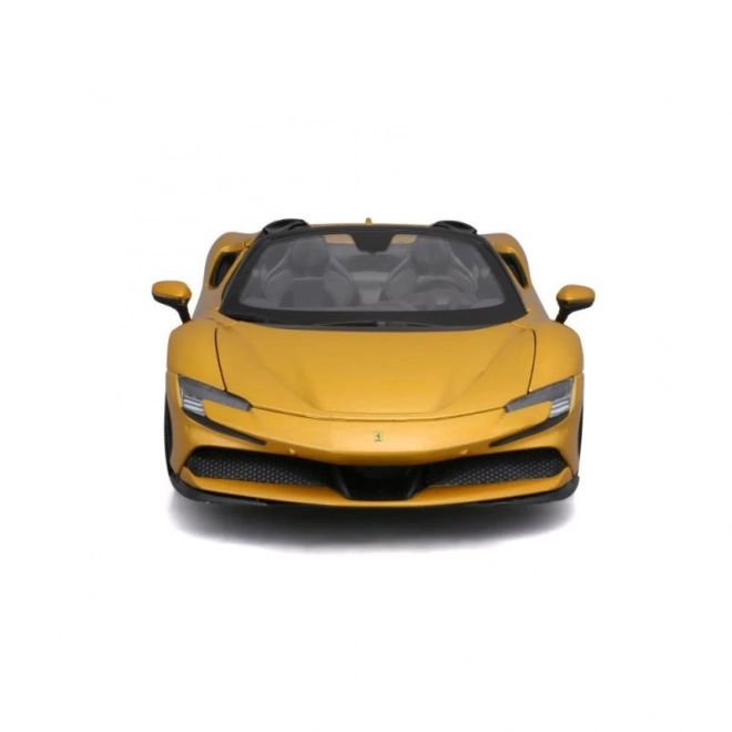Bburago Ferrari SF90 Spider à l'échelle 1:18 - jaune