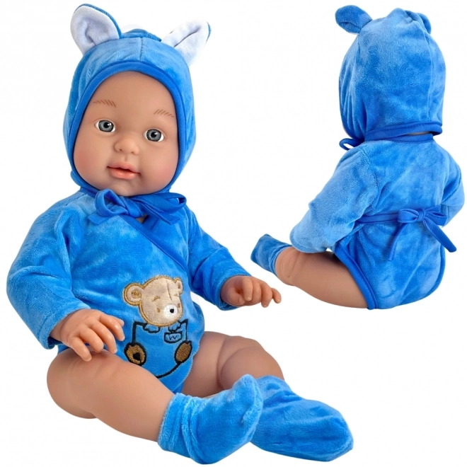 Poupée royale Woopie bébé en tenue d'ourson 46 cm