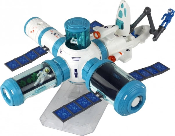 Station spatiale modulaire riche en détails