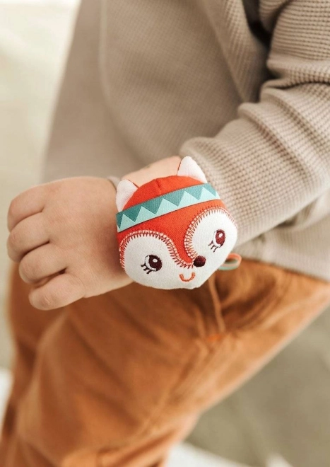 Lilliputiens - bracelet hochet - renard Alice