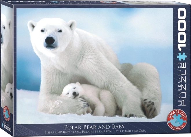 Puzzle Eurographics Ours polaire et ourson 1000 pièces