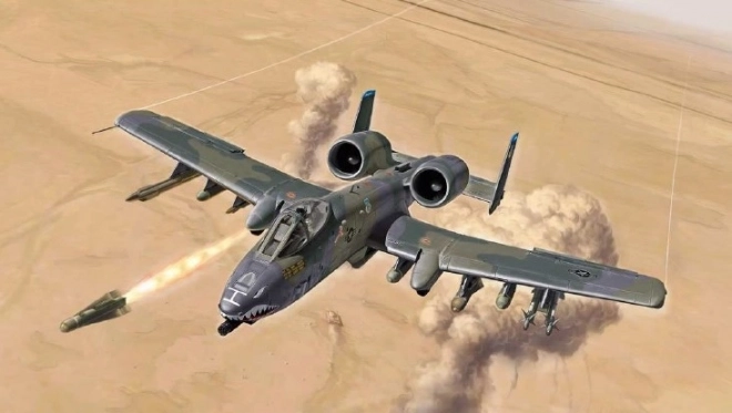 Modèle en plastique d'avion Italeri 1/72 A-10 Thunderbolt II Guerre du Golfe