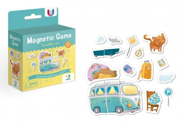 Jeu magnétique Chat et voyage