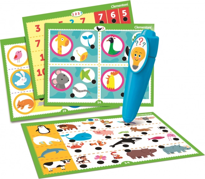 CLEMENTONI Jeu éducatif : mon stylo interactif 500 quiz