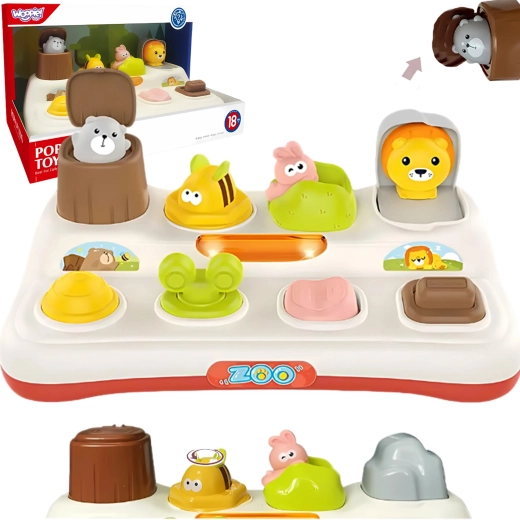Woopie jouet interactif pop-up – animaux du ZOO qui surgissent