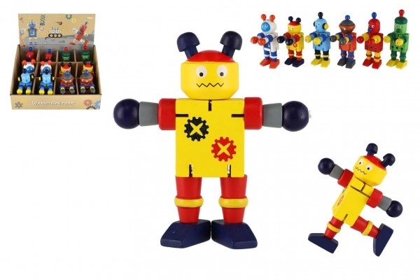 Robot en bois 12cm à partir de 18 mois - 1 pièce