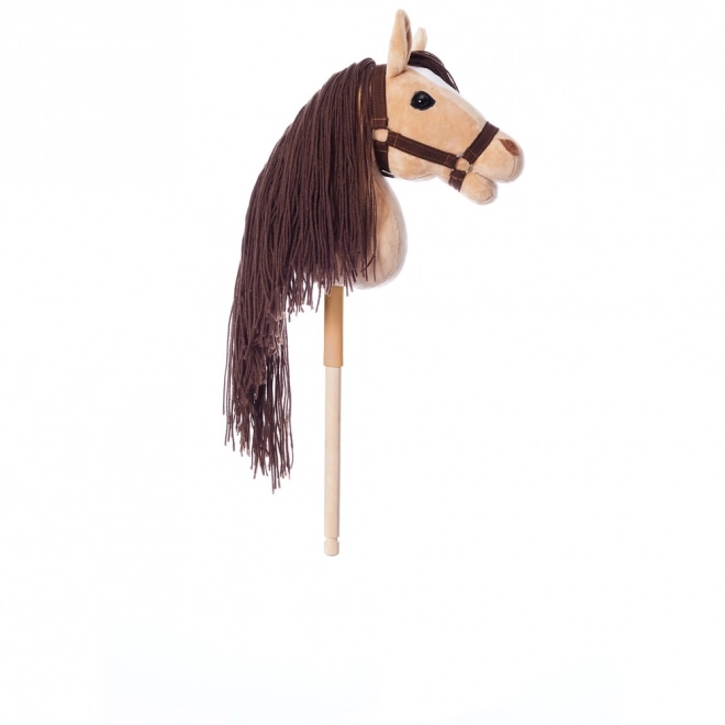 HOPPIHORSE cheval sur bâton hobby horse taille A3 beige