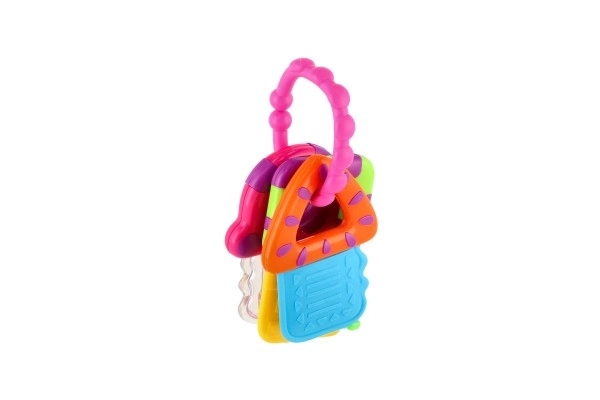 Anneau de dentition/Clés à mâcher plastique 10x12cm sur carte 3m+