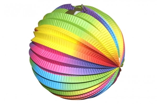 Lampion boule arc-en-ciel Ø 25 cm