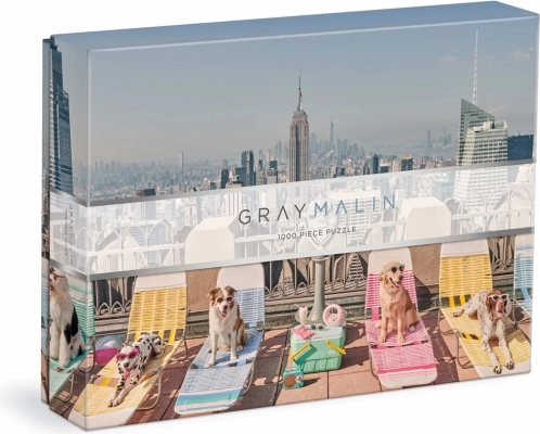Puzzle Gray Malin chiens à New York 1000 pièces