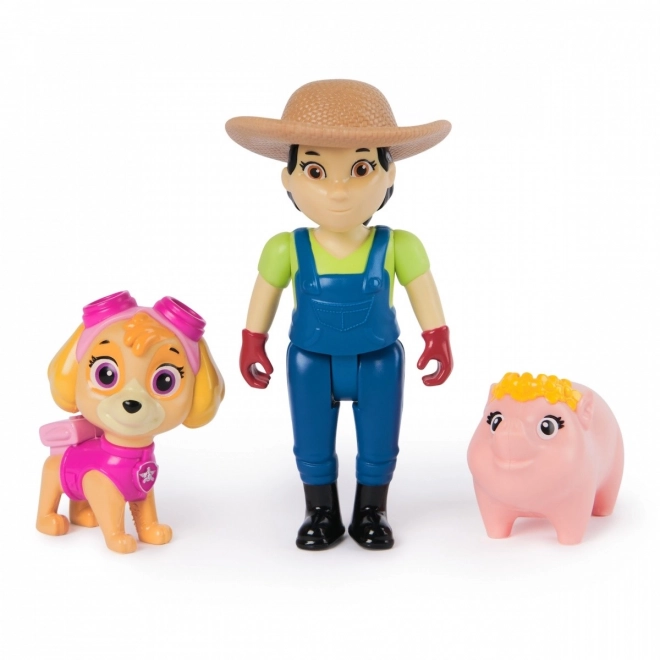 Kit de figurines La Pat' Patrouille Skye et fermière Yumi