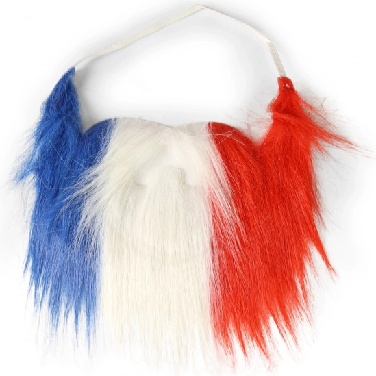 Barbe de carnaval tricolore