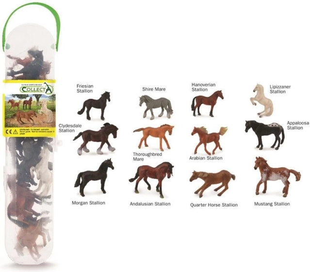 CollectA set de poulains, 12 pièces