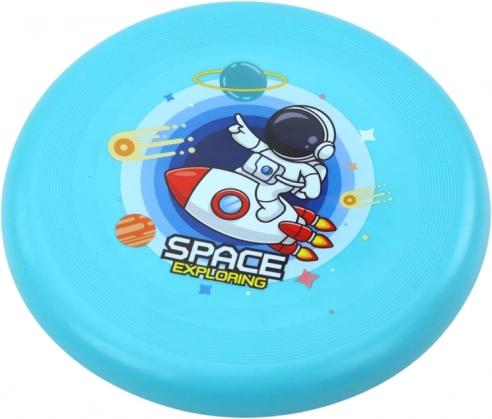 Disque volant Frisbee Cosmonaute Bleu 20 cm